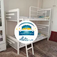 تخت خواب دو طبقه حاجی پور(تختخواب۲دوطبقه)تشک نازگل
