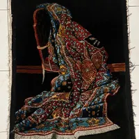 تابلو فرش چله ابریشم