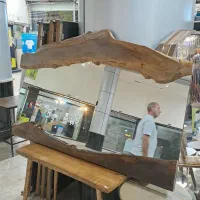 آینه چوبی دیواری و رومیزی دفرمه