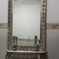 اینه شمعدان کنسول  برنز