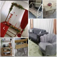 تولیدی کلاف مبل نیمکتهای چوبی