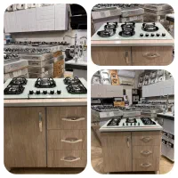 کابینت as  اجاق گاز صفحه‌ای تو کار هود سینک