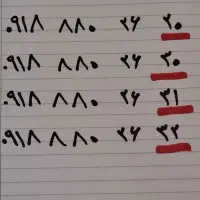 ۴ عدد خط رند پشت سر هم