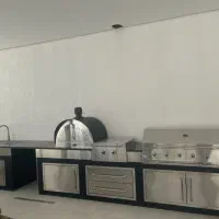 باربیکیو و ۵مترو ۴۰ سانتی با گاز دوشعله و پیتزاپز.