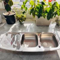 سینک ظرفشویی استیل و گرانیتی