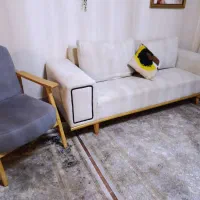مبل مینیمال 8نفره با چوب راش فروش به خاطر مهاجرت