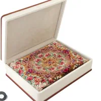 قالیچه ی زرع و نیم ابریشم تبریز