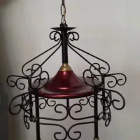 دو عدد لوستر انتیک فرفورژه انتیک