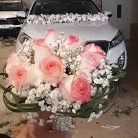 گل ماشین عروس و دسته گل عروس
