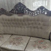 مبل سلطنتی ۹ نفره چوب گردو پارچه ترک