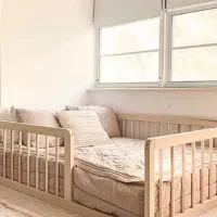 تخت مونته سوری کودک نوجوان چوبی کلبه ای