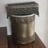 سطل وجادستمال کاغذی برنز