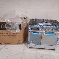 اجاق گاز طرح فر صفحه شیشه ای موزیکال لپان