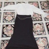 شومیز سفید بغل زیپ نو