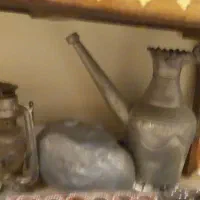 آفتابه مسی وکاسه