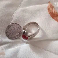 انگشتر نقره و سکه قدیمی