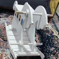 اسب راکر و صندلی چوبی