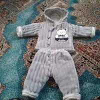 کاپشن شلوار مخمل برای نوزاد یک یا دوماهه