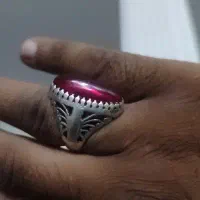 رکاب نقره عقیق هندی