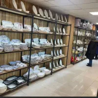 شلف چوبی و شیشه ای