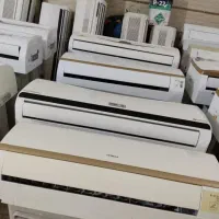 دوتیکه پنجری یخچالی ایستاده .کولر فروش خریدار.