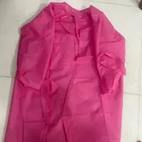گان یکبارمصرف صورتی تعداد بالا