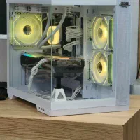 کیس گیمینگ سفید 13400F و 6700XT