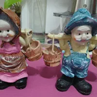 مجسمه زن مرد کار گر