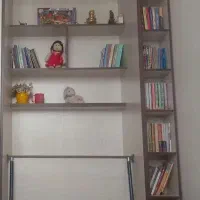 کمد و  تخت تاشو یک نفره و کتابخونه MDF