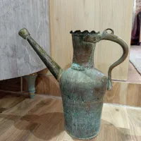 افتابه مسی بزرگ خوراک گلدون ودکوری  قجری