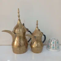 دله برنجی قدیمی قلم کاری شده