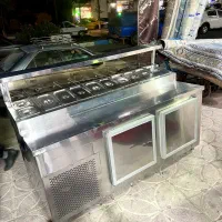 تاپینگ ۱۰ لگنه پایین یخچال داخل استیل در حد نو
