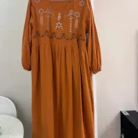 پیراهن مانتویی گلدوزی ، پیراهن بارداری بلند