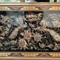 انواع تابلوهای خاتم ،قلمزنی،دست بافت،ماشینی