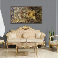مبل ۳گل ماری کلاف کوچک دسته دار تهران راد|مبلمان خانگی و میز عسلی|تبریز, |دیوار