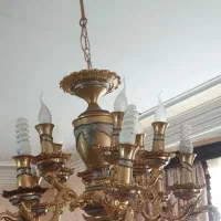 یک جفت لوستر برنز