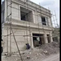 اجرای نمای سنگ وآجر ساده طرحدار وترکیبی