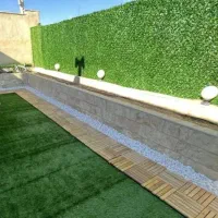 چمن مصنوعی دورنگ بین‌موزائیکی پائیزه و سبز