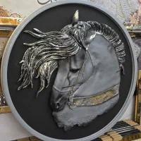 تابلو گرد مدل اسب بزرگ