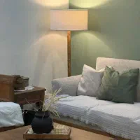 خراط اباژور چوب کنار سالنی چراغ خواب چراغ مطالعه