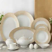سرویس چینی زرین ایران ۷۴ پارچه 12نفره