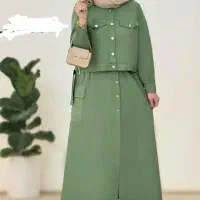 کراپ دامن کتان کاغذی