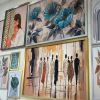 انواع تابلو های دکوراتیو کار دست رنگ روغن برجسته