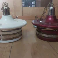 دو عدد لوستر سقفی فلزی