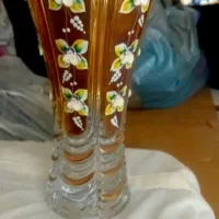 گلدان آینه ای طلاکوب