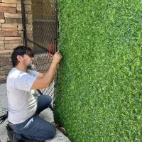 فنس چمن دیواری  پوشش سبز حصار و دیوار