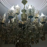 لوستر ۸ شاخه ی ۱۶ شعله جنس برنز