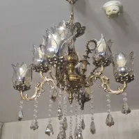 لوستر برنجی 8 شعله