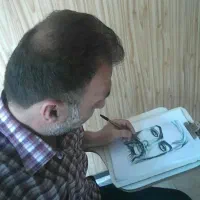 آموزش خوشنویسی با خودکار و طراحی استاد دائمی