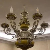 لوستر فرشته ۶ شاخه برنجی